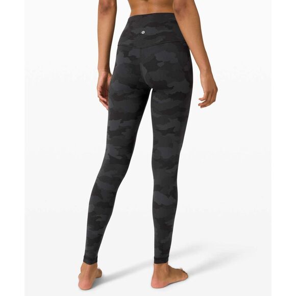 Lululemon Align Pant 28" Size 12 Heritage 365 BLACK Camo Deep Coal Multi NWT - Picture 2 of 12